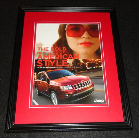 2011 Jeep Compass Framed 11x14 ORIGINAL Vintage Advertisement