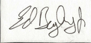 Ed Begley Jr Signed Vintage Index Card St Elsewhere