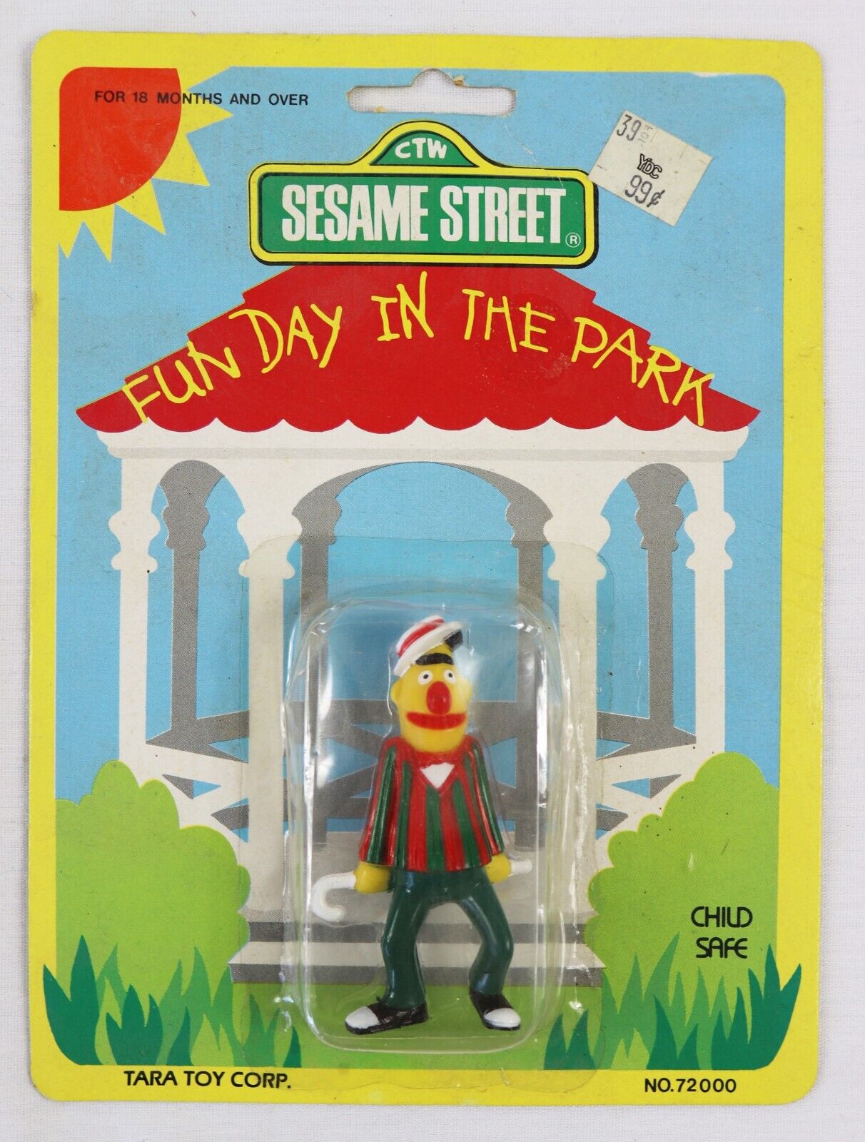 VINTAGE 1980s Tara Sesame Street Fun Day in the Park Bert Action Figure