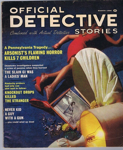 ORIGINAL Vintage December 1966 Official Detective Stories Magazine GGA 