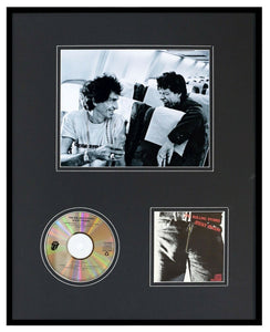 Rolling Stones Keith & Mick Framed 16x20 Sticky Fingers CD & Photo Display