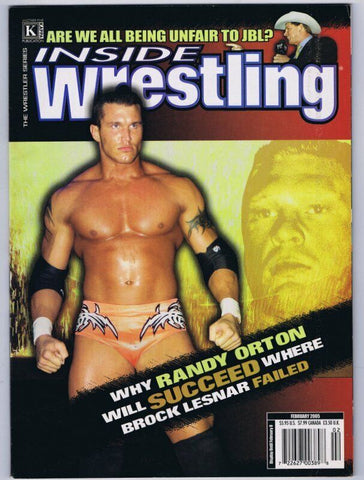 ORIGINAL Vintage February 2005 Inside Wrestling Magazine Randy Orton