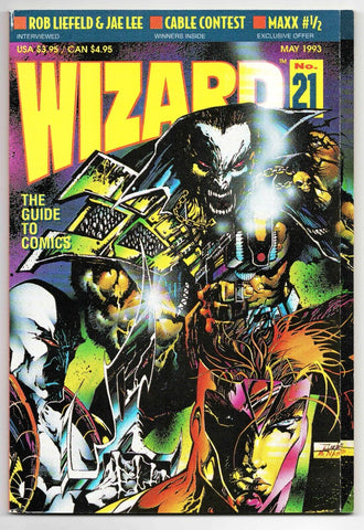 Wizard Magazine #21 VINTAGE 1993 Youngblood Jae Lee