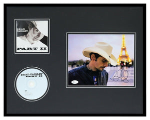 Brad Paisley Signed Framed 16x20 Part II CD & Photo Display JSA