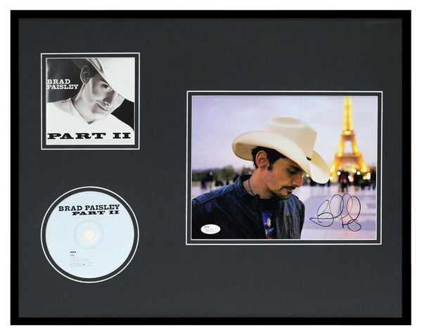 Brad Paisley Signed Framed 16x20 Part II CD & Photo Display JSA