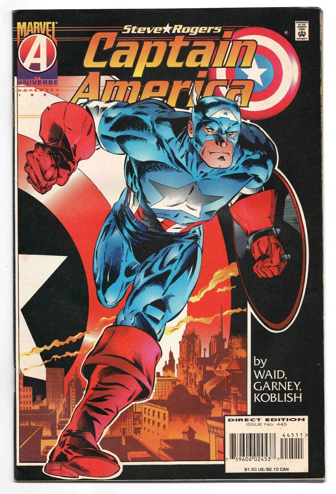 Captain America #445 VINTAGE 1995 Marvel Comics