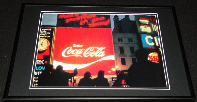 Coca Cola London Picadilly Circus Spectacular Framed 12x18 Photo Display