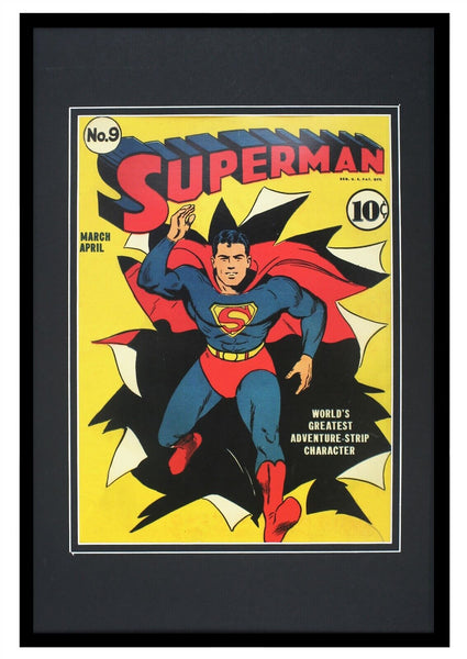 Superman #9 DC Comics Framed 12x18 Official Repro Cover Display