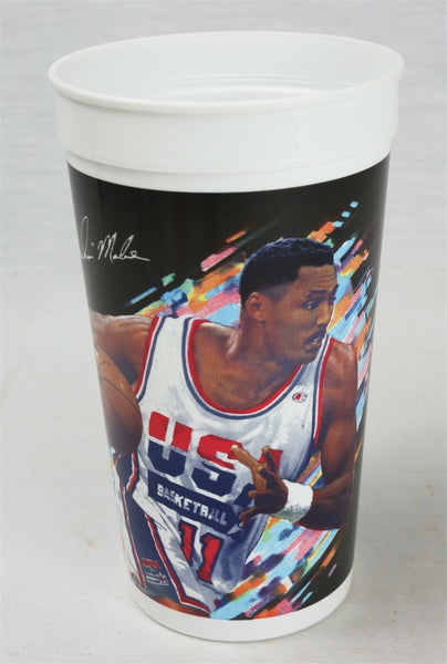 VINTAGE 1992 McDonald's Dream Team USA Karl Malone Plastic Cup