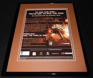 Fire Blade 2002 PS2 Xbox 11x14 Framed ORIGINAL Advertisement 