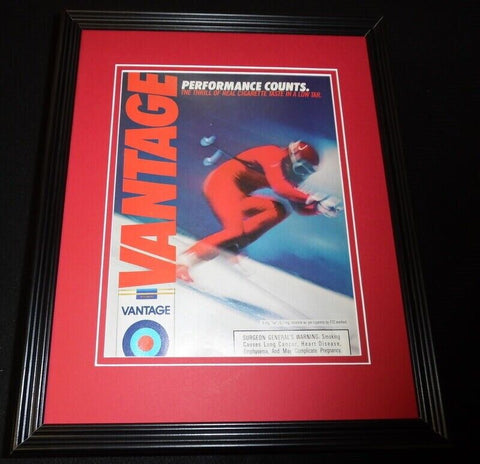 1986 Vantage Cigarettes Framed 11x14 ORIGINAL Vintage Advertisement