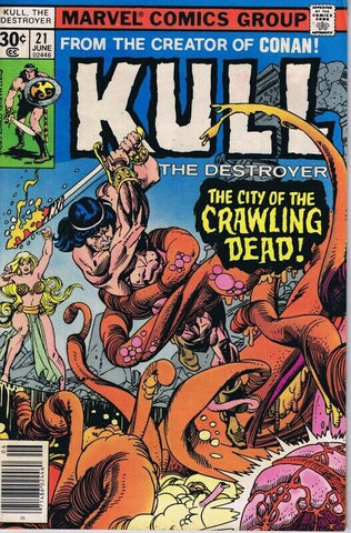 Kull the Destroyer #21 ORIGINAL Vintage 1977 Marvel Comics 