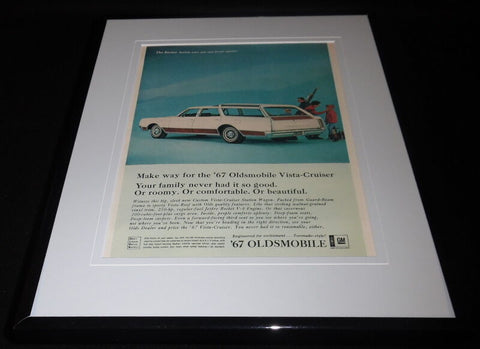 1967 Oldsmobile Vista Cruiser 11x14 Framed ORIGINAL Vintage Advertisement