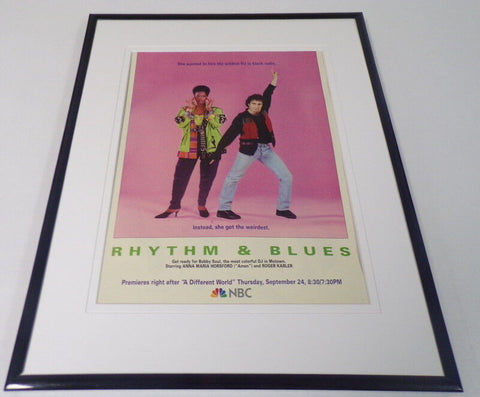 Rhythm & Blues 1992 NBC 11x14 Framed ORIGINAL Vintage Advertisement 