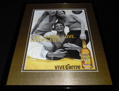 2001 Jose Cuervo Tequila Especial Framed 11x14 ORIGINAL Vintage Advertisement