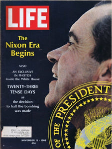 ORIGINAL Vintage Life Magazine November 15 1968 Richard Nixon Era Begins