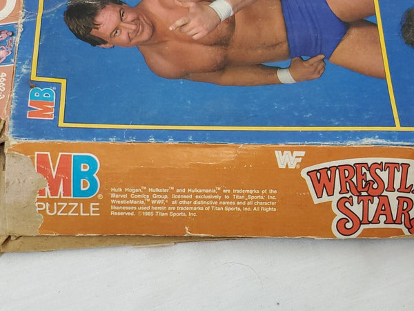 VINTAGE 1985 WWF Wrestling Superstars Jigsaw Puzzle Iron Sheik Rowdy Roddy Piper