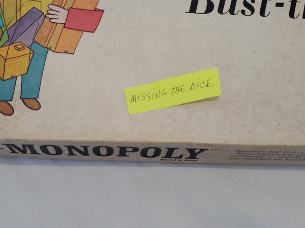 VINTAGE 1973 Anspach Anti Monopoly Board Game