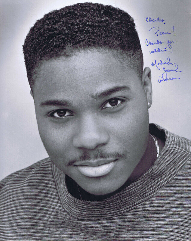 Malcolm Jamal Warner Signed Vintage 8x10 Photo Cosby Show Theo Huxtable