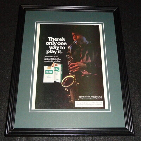 1984 Kool Cigarettes Framed 11x14 ORIGINAL Advertisement