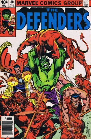 Defenders #80 ORIGINAL Vintage 1980 Marvel Comics Hulk Dr Strange Sub Mariner