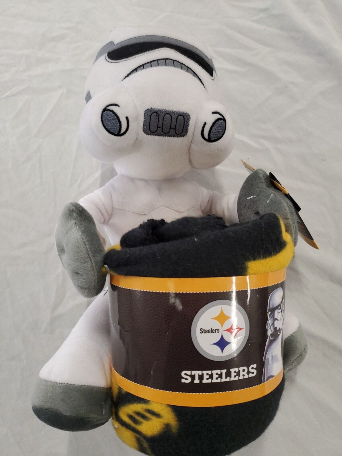 NEW Pittsburgh Steelers Blanket + Star Wars Stormtrooper Plush Set