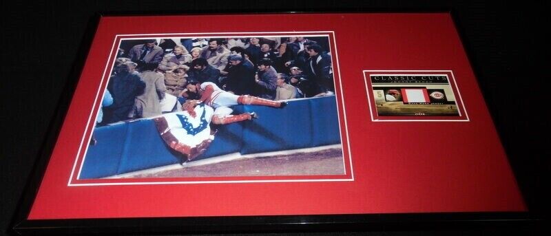 Johnny Bench Framed 11x17 Game Used Jersey & Photo Display Reds