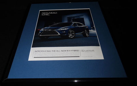 2016 Lexus RX Hybrid Framed 11x14 ORIGINAL Advertisement