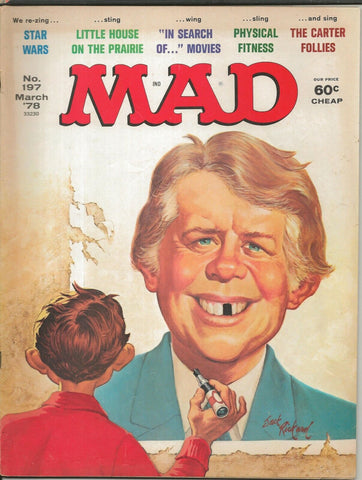 ORIGINAL Vintage Mar 1978 Mad Magazine #197 Jimmy Carter Star Wars