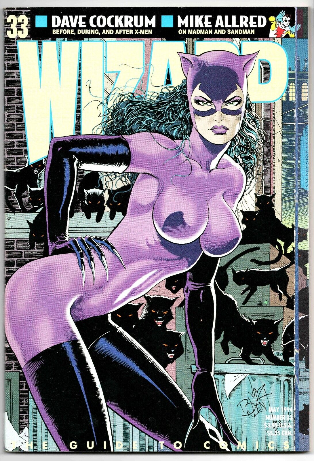 Wizard Magazine #33 VINTAGE 1994 Catwoman GGA