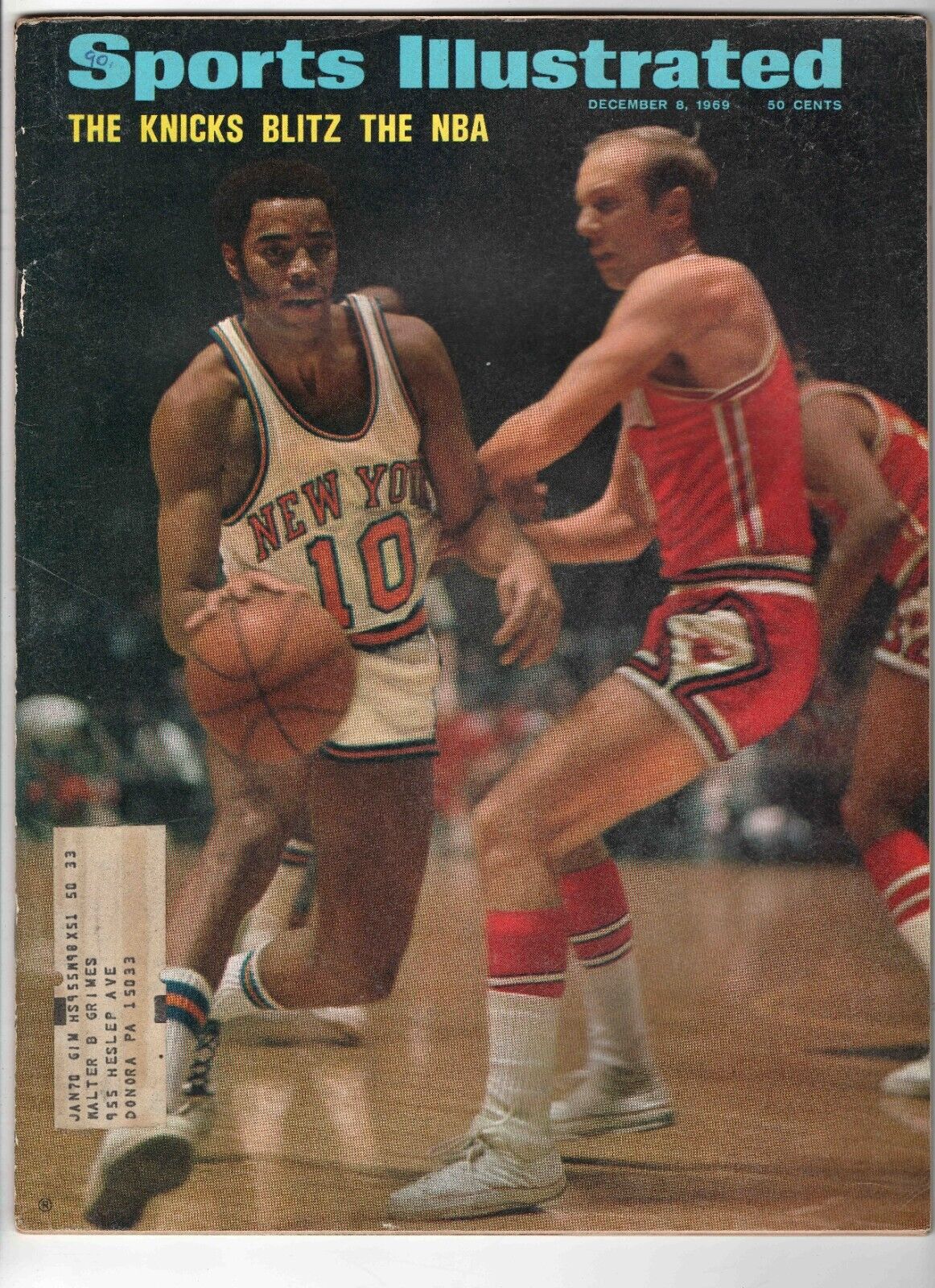 Dec 8 1969 Sports Illustrated Magazine Walt Clyde Frazier Knicks