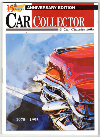 VINTAGE 1993 Car Collector Magazine 15th Anniversary Issue