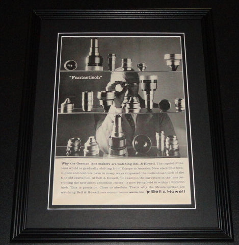 1959 Bell & Howell 11x14 Framed ORIGINAL Vintage Advertisement