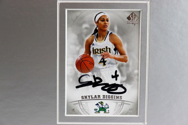 Skylar Diggins Signed Framed 16x20 Photo Set Notre Dame Tulsa Shock w/ Jay Z