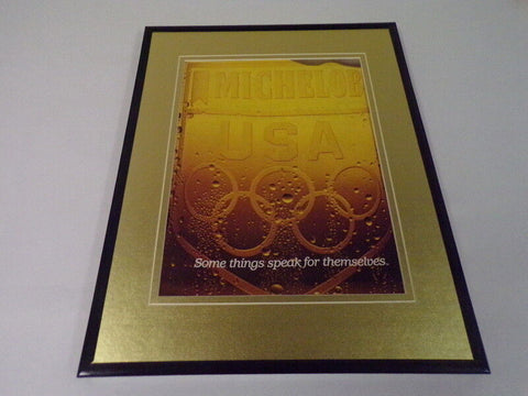 1984 Michelob Light Beer / Olympics Framed 11x14 ORIGINAL Advertisement