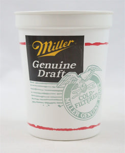 VINTAGE Miller Genuine Draft MGD Plastic Beer Cup