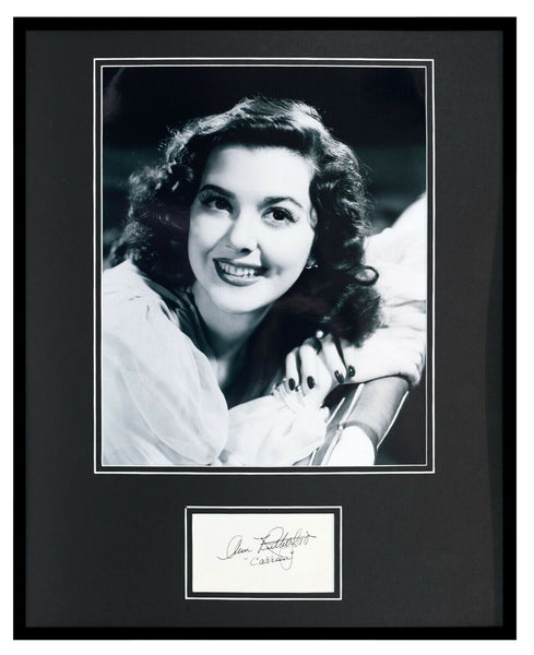 Ann Rutherford Signed Framed 16x20 Photo Poster Display JSA Gone With the Wind B