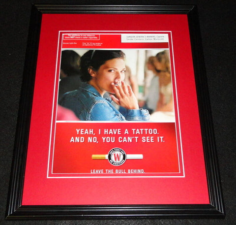 1999 Winston Lights Cigarettes Framed 11x14 ORIGINAL Advertisement