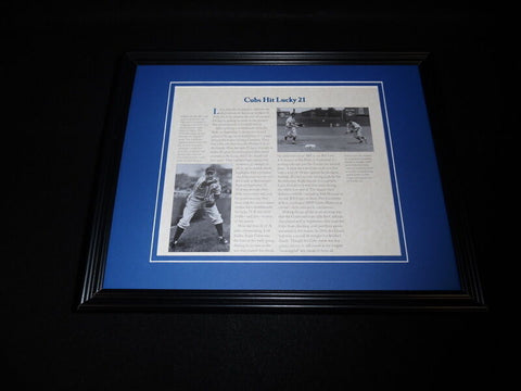 1935 Chicago Cubs 21 Game Win Streak Framed 11x14 Photo Display 