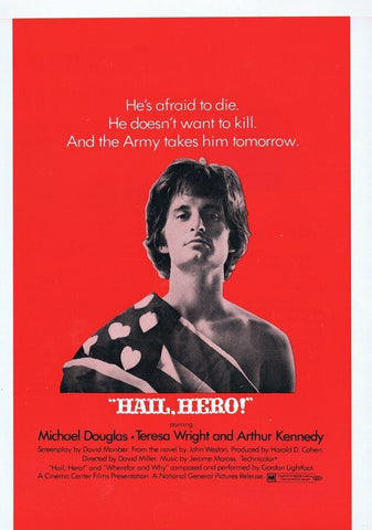 Hail, Hero 1969 ORIGINAL Vintage 9x12 Industry Ad Michael Douglas