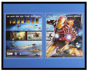 Iron Man 2008 Playstation 3 PS3 Sega Framed 16x20 ORIGINAL Advertising Display