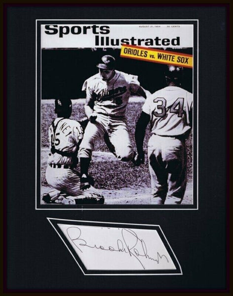 Brooks Robinson Signed Framed 11x14 Photo Display JSA Orioles