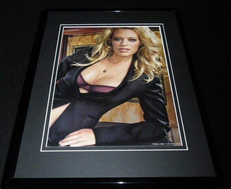 Jeri Ryan 2006 Open Shirt Bra Framed 11x14 Photo Display Star Trek Voyager