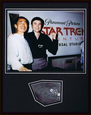 Walter Koenig Signed Framed 11x14 Photo Display Star Trek w/ George Takei