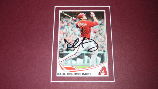 Paul Goldschmidt Signed Framed 16x20 Photo Set Diamondbacks