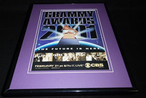 2001 Grammy Awards Framed 11x14 ORIGINAL Advertisement Madonna U2 Beyonce