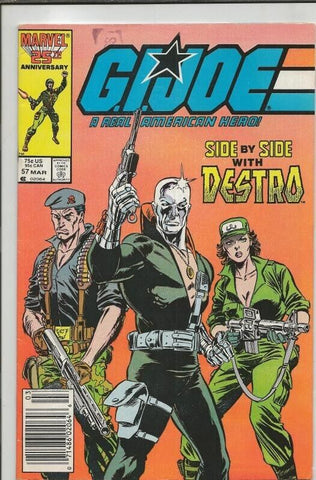 GI Joe #57 ORIGINAL Vintage 1987 Marvel Comics