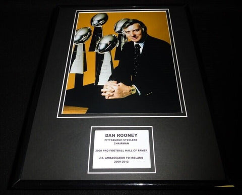 Dan Rooney Steelers Framed 11x14 Photo Display 