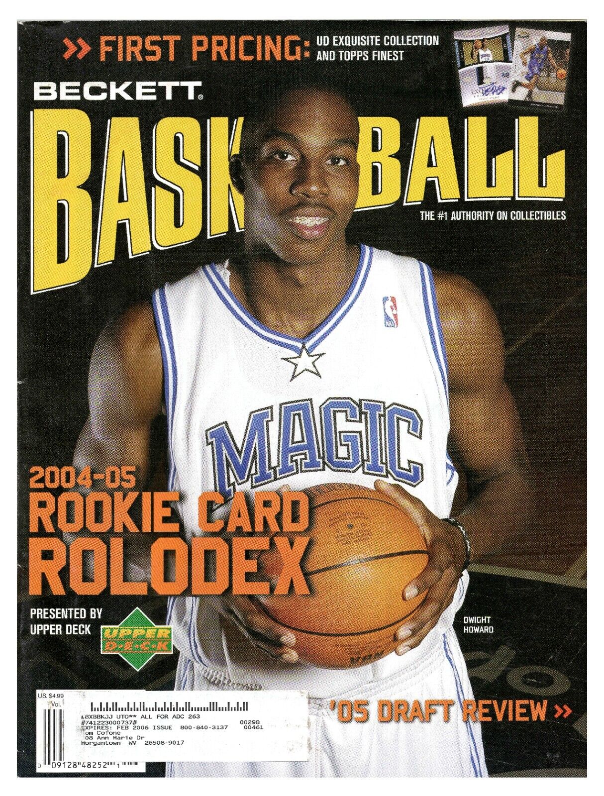 Sep 2005 Beckett Basketball Magazine Dwight Howard