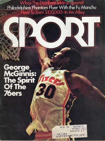  VINTAGE Mar 1976 Sport Magazine George McGinnis 76ers